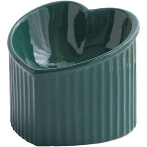 😺 Optimally Elevated Heart Shape Porcelain Cat Bowl💖